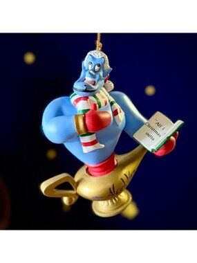 Disney Grolier "Christmas Magic" Genie ornament with original box
